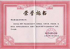 重慶市2007年先進(jìn)拍賣(mài)企業(yè)